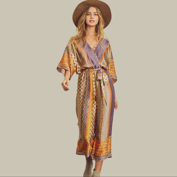 Multi print Jumpsuit - Picture 2 of 5